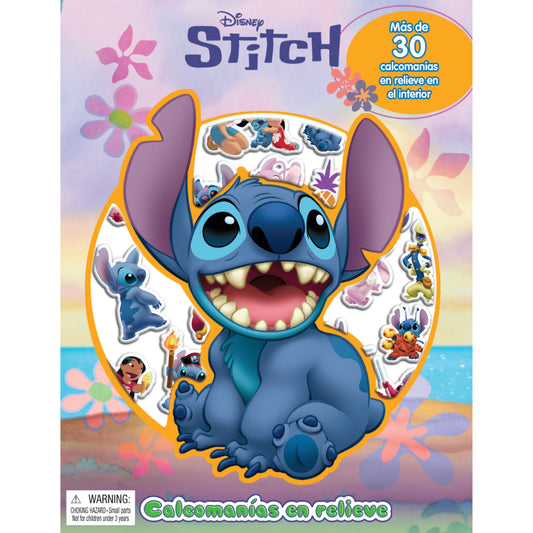 Disney Stitch Calcomanias En Relieve