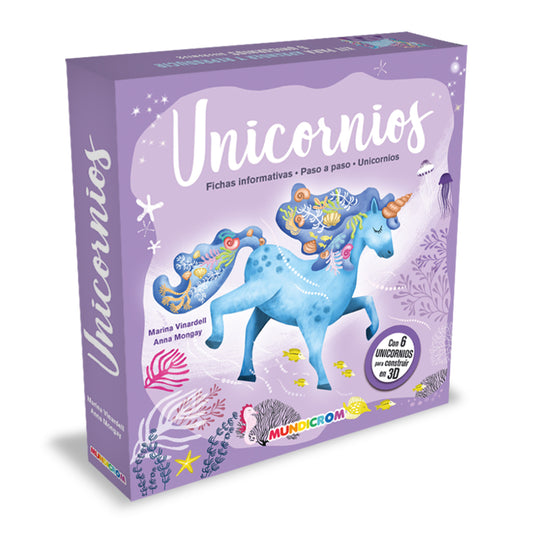 Libro con fichas informativas - Unicornios