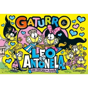 Combo Libros Gaturro 1 Stickers + 1 Historia de Amor Leo y Antonela