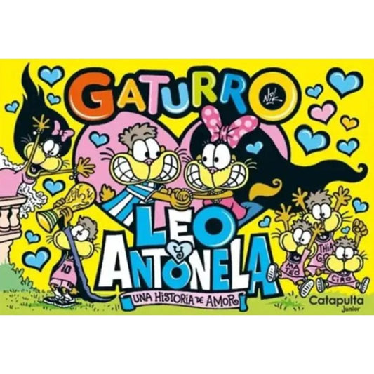 Combo Libros Gaturro 1 Stickers + 1 Historia de Amor Leo y Antonela