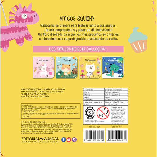 Gaticornio Festeja Con Amigos - Amigos Squishy