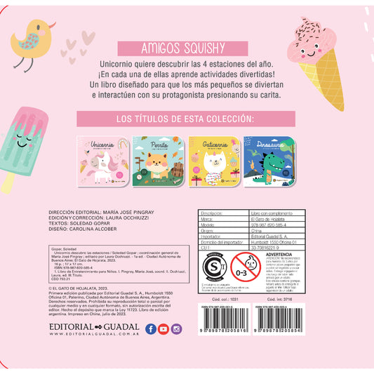 Unicornio Descubre las Estaciones - Amigos Squishy
