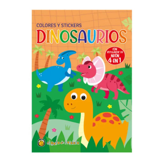 Dinosaurios-Colores Y Stickers