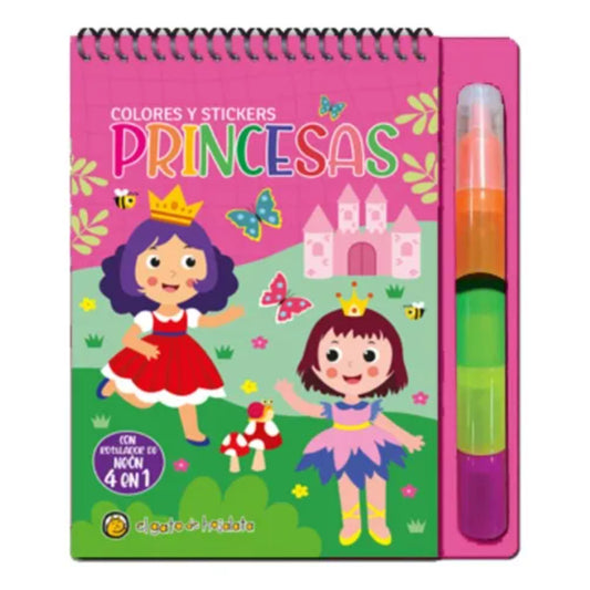 Princesas-Colores Y Stickers