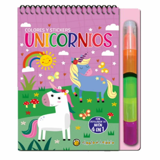 Unicornios-Colores Y Stickers