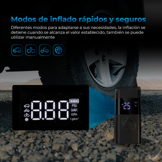 Compresor de aire y Power Bank AAC-101