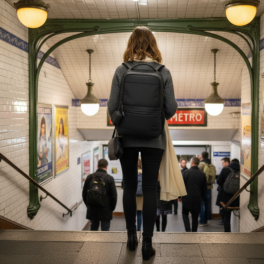 Mochila de Viaje Viral (Cabina). Resistente al Agua. 23L Antirrobo. Airpack Premium. Negra