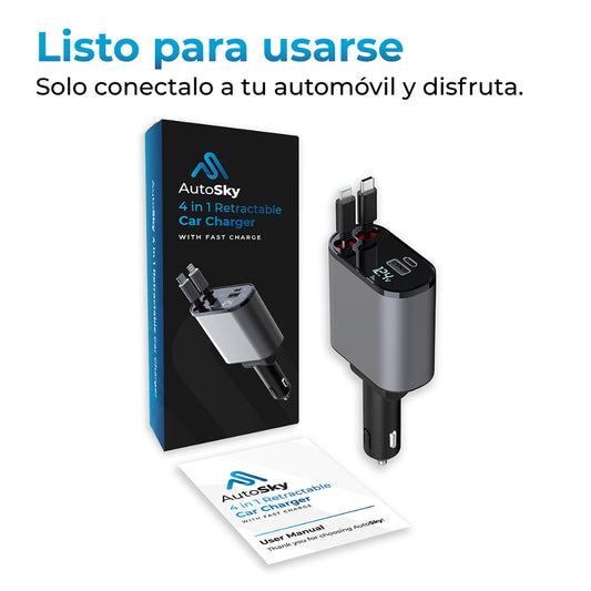 Cargador Retractil  4 en 1  ARCC-101