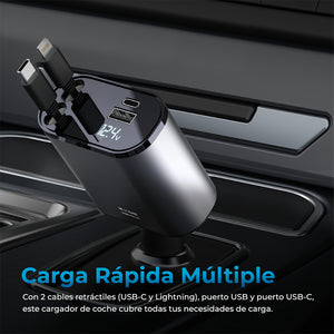 Cargador Retractil  4 en 1  ARCC-101
