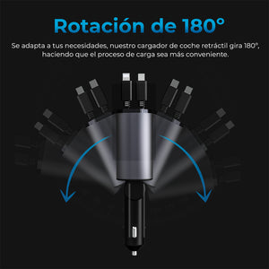 Cargador Retractil  4 en 1  ARCC-101