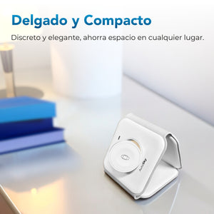 Cargador inalámbrico 3 in 1 Blanco  AWC