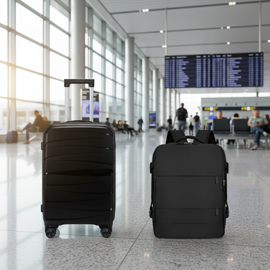 Combo Maleta de Cabina y Mochila Viaje Viral Cabina 40L Black