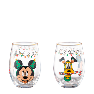 Set 2 Vasos Redondos 550ml Navidad Disney Classic