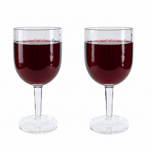 Combo 12 Copas Acrílicas para Vino 440 ml — 6 Sets de 2 Unidades