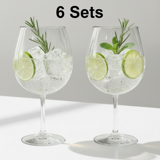 Combo 12 Copas Acrílicas Gin 660 ml — 6 Sets de 2 Unidades