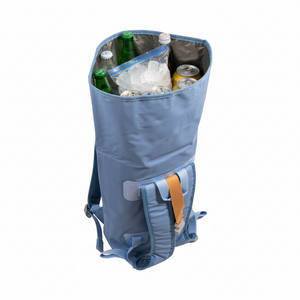 Mochila Cooler Impermeable 15Lt Celeste