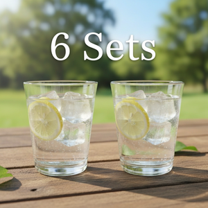 Combo 12 Vasos Acrílicos Agua 400 ml — 6 Sets de 2 Unidades