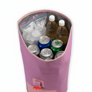 Mochila Cooler Impermeable 15Lt Malva