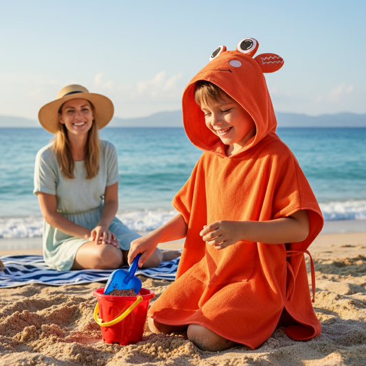 Toalla Playa Poncho Cangrejo PV26