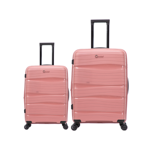 Maleta Kippi PACK X2 (S-L) Rígida Ultra Resistente y Expandible Rose Gold