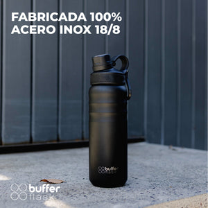 Combo Oracle Red Bull Racing: Jockey Negro Logo Blanco + Botella Térmica Buffer 700 ml