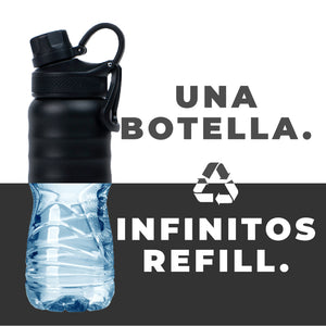 Combo Buffer Botella 700ml Yosemite1 Ivory y Negro