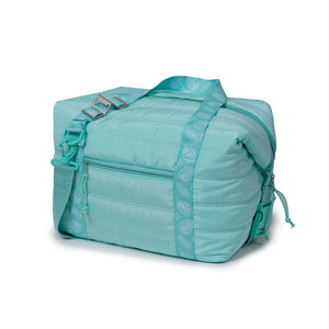 Bolso cooler acolchado celeste