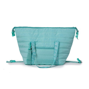 Bolso cooler acolchado celeste