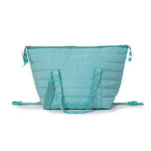 Bolso cooler acolchado celeste