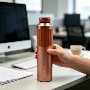 Termo Flask Doble Pared 500ml - Naranja