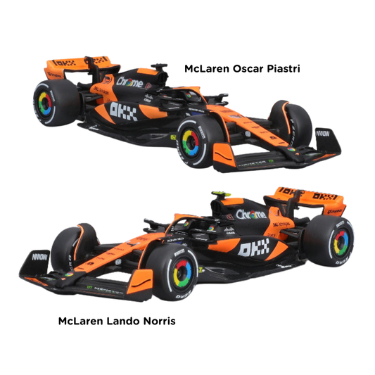 Combo 2 Autos 1:43 Mclaren MCL38 Piastri + Norris
