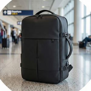 Combo 1 Mochila viaje viral 36L  Black + 1 Powerbank Energizer 5.000 mAh
