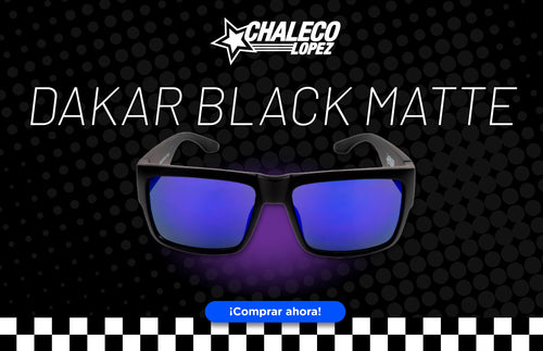 Lentes de Sol Chale Lopez Dakar Black Matte Morado
