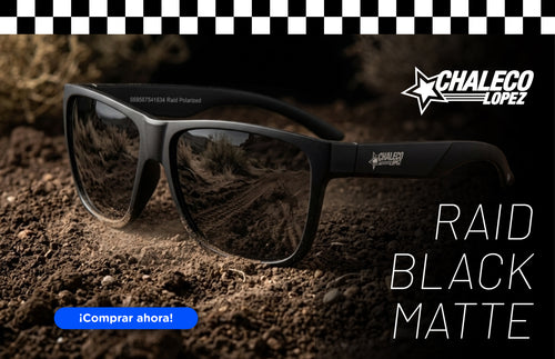 Lente De Sol Chaleco Lopez Raid Black Matte Negro