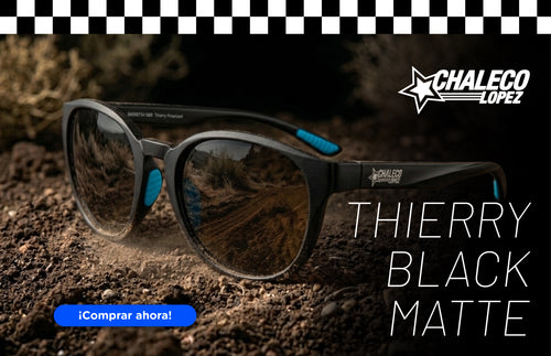 Lente De Sol Chaleco Lopez Thierry Black Matte Negro