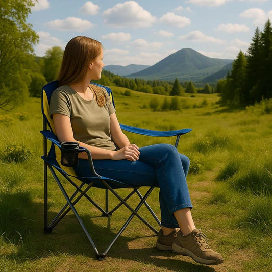 Silla Plegable Camping Acolchada Denver Azul National Geographic