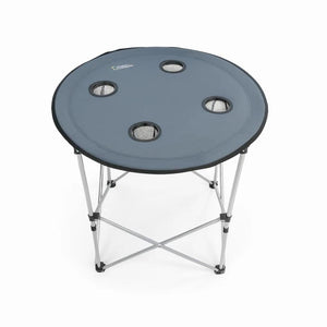 Mesa Plegable Camping Serengeti con Posavasos Gris National Geographic