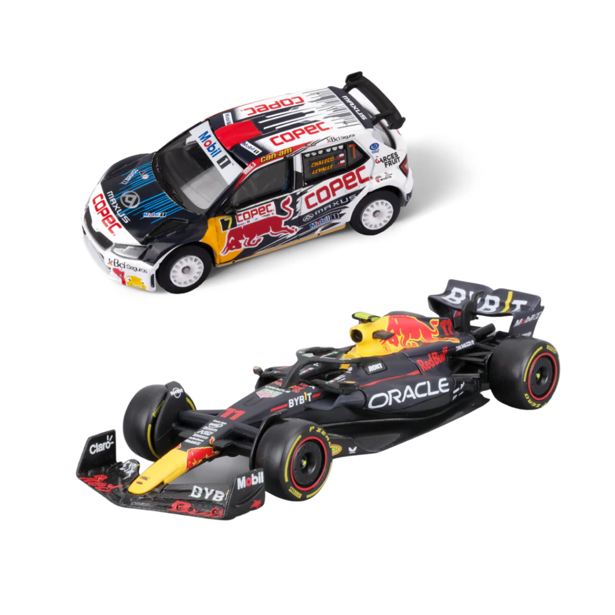Auto Escala 1/43 Checo Perez + Auto Escala 1/55 Chaleco Lopez