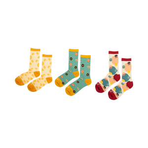 Pack 3 Pares Calcetines Coleccionables Bollería Tejido Rib Pronto Copec