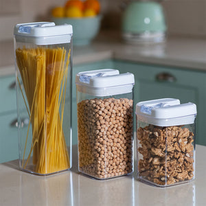 Canister Hermético A Presión 800 Ml Blanco