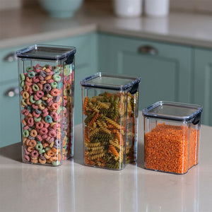 Canister Hermético Clip 1300 Ml Negro