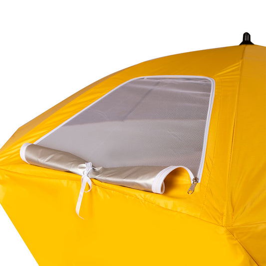 Carpa Quitasol 2 en 1 para Playa y Camping Amarillo