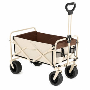 Carrito Plegable para Camping - Playa Todo Terreno Beige Hasta 80 kg Navigator
