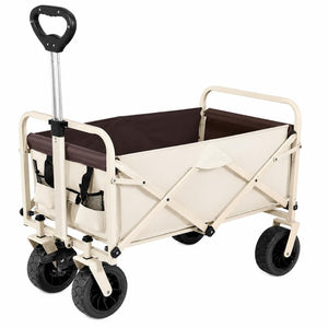 Carrito Plegable para Camping - Playa Todo Terreno Beige Hasta 80 kg Navigator