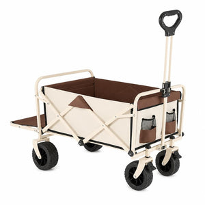 Carrito Plegable para Camping - Playa Todo Terreno Beige Hasta 80 kg Navigator