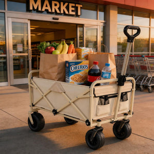 Carrito Plegable Camping Playa - Niños. Beige Navigator