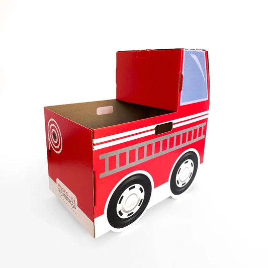 Juego De Carton - Carro De Bomberos