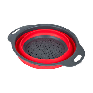 Colador Plegable Redondo Rojo