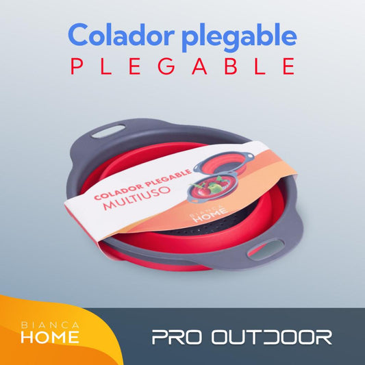 Colador Plegable Silicona 24 Cm Pro Outdoor