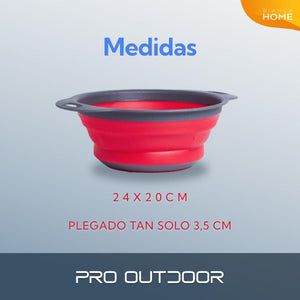 Colador Plegable Silicona 24 Cm Pro Outdoor